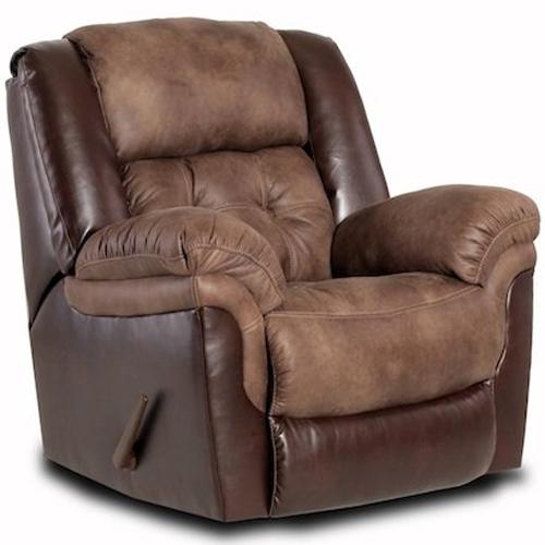 HomeStretch 139 Casual Rocker Recliner Royal Furniture Three Way